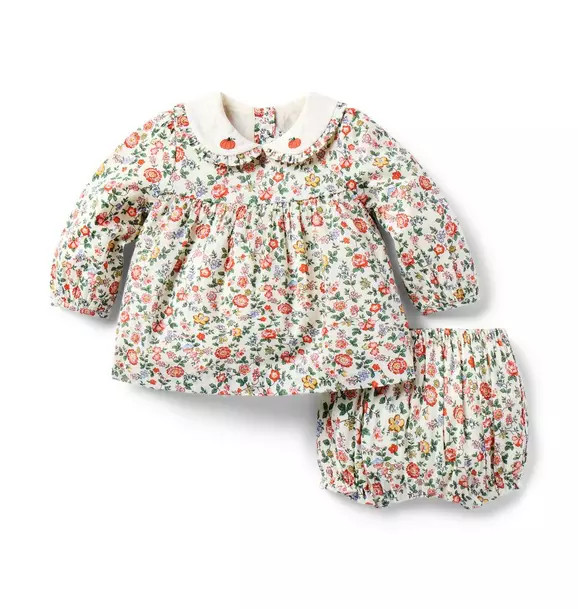 The Pumpkin Collar Floral Baby Set | Janie and Jack
