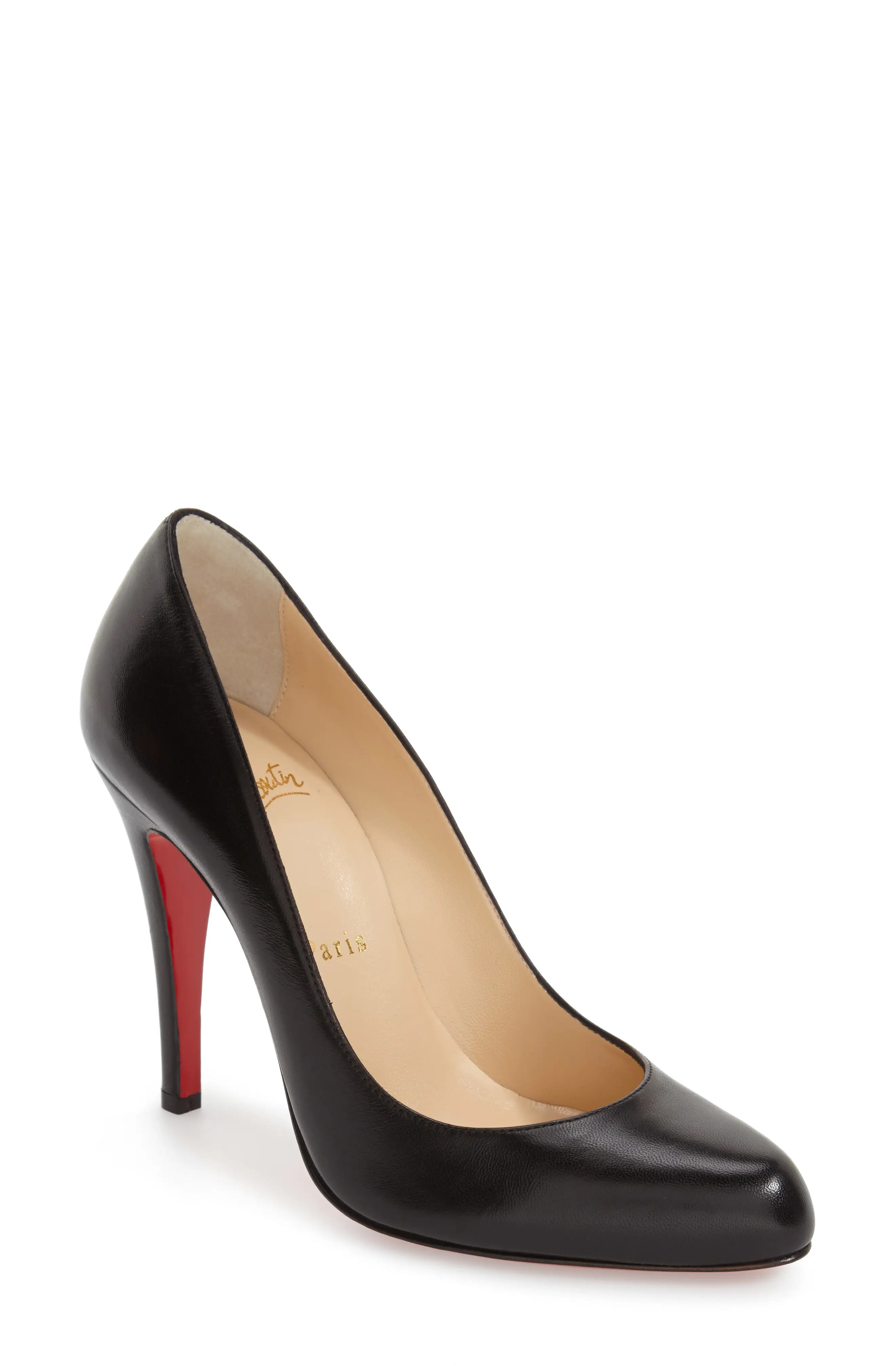 Women's Christian Louboutin Decollete 868 Pump, Size 4.5US / 34.5EU - Black | Nordstrom