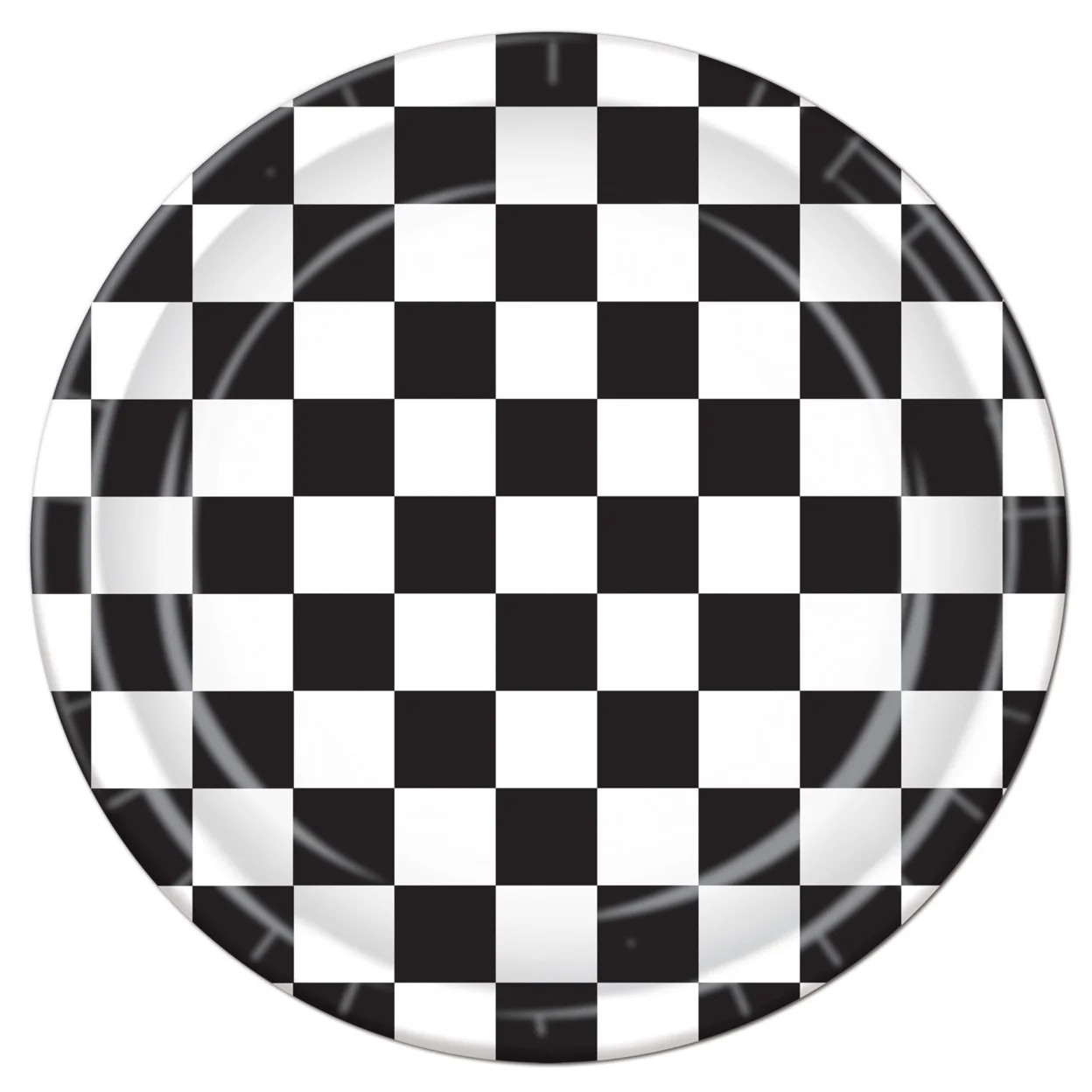 Checkered Plates 9"- 12 Pack(8 Per Package) | Walmart (US)