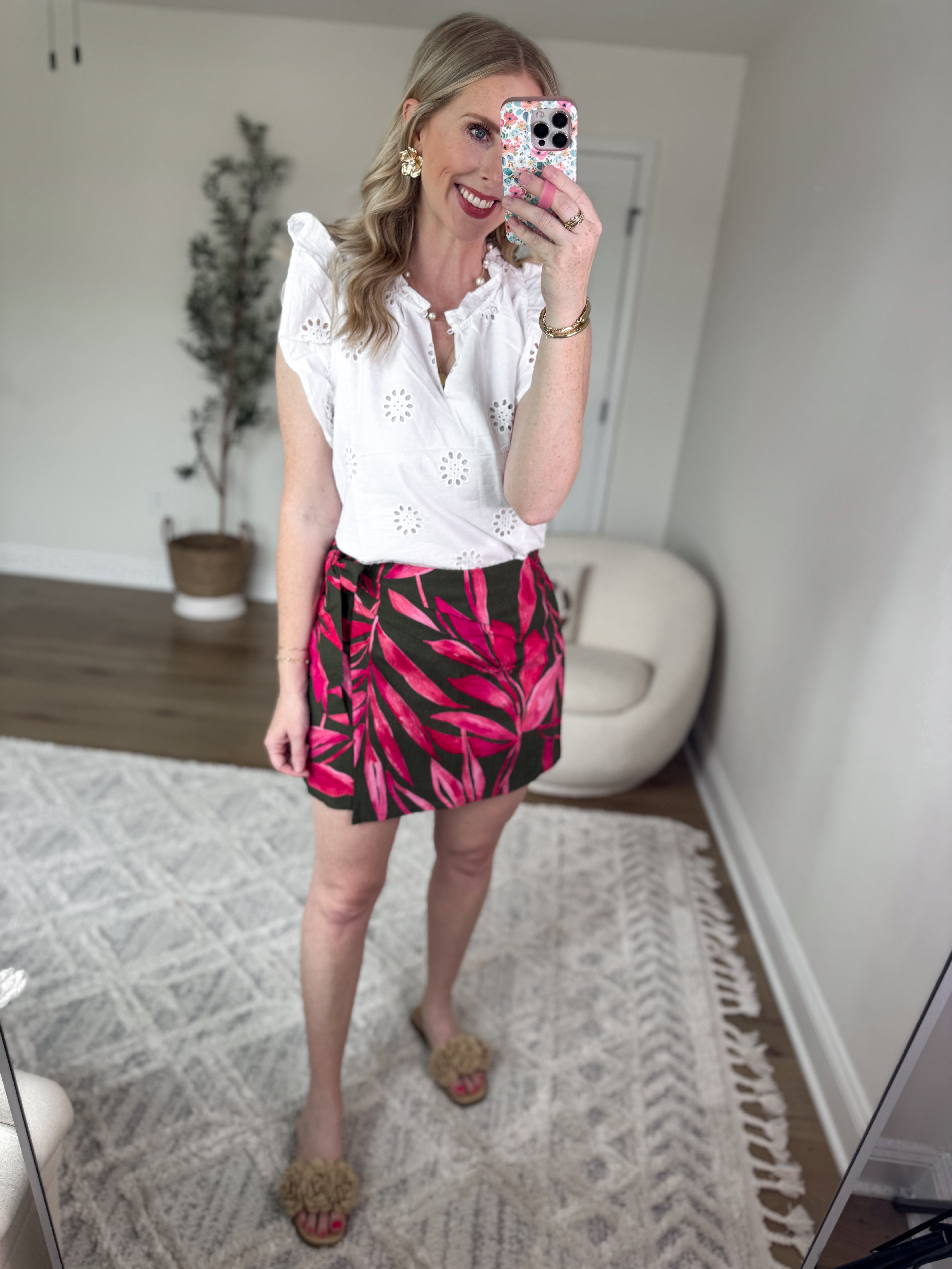 Weekend Walmart Wins try-on
Eyelet top- medium 
Wrap skort- medium 

#LTKFindsUnder50 #LTKStyleTip #LTKSeasonal