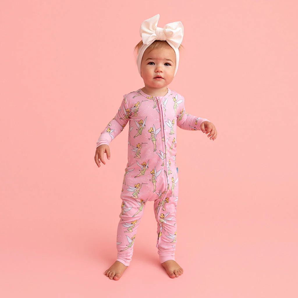 Fairy Pink Long Sleeve Disney Tinker Bell Convertible One Piece | Posh Peanut\u00ae | Posh Peanut