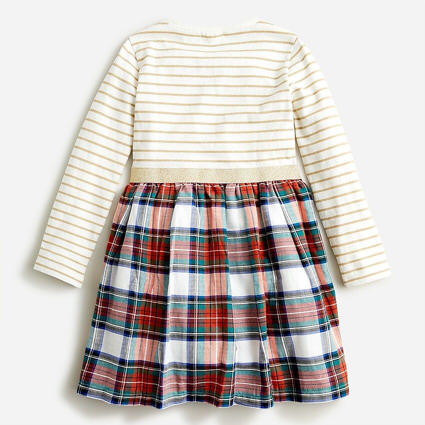 Girls' mixy dress in tartan | J.Crew US