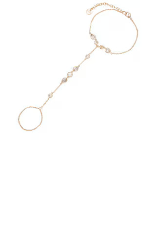 Lili Claspe Aurora Hand Chain in Gold from Revolve.com | Revolve Clothing (Global)