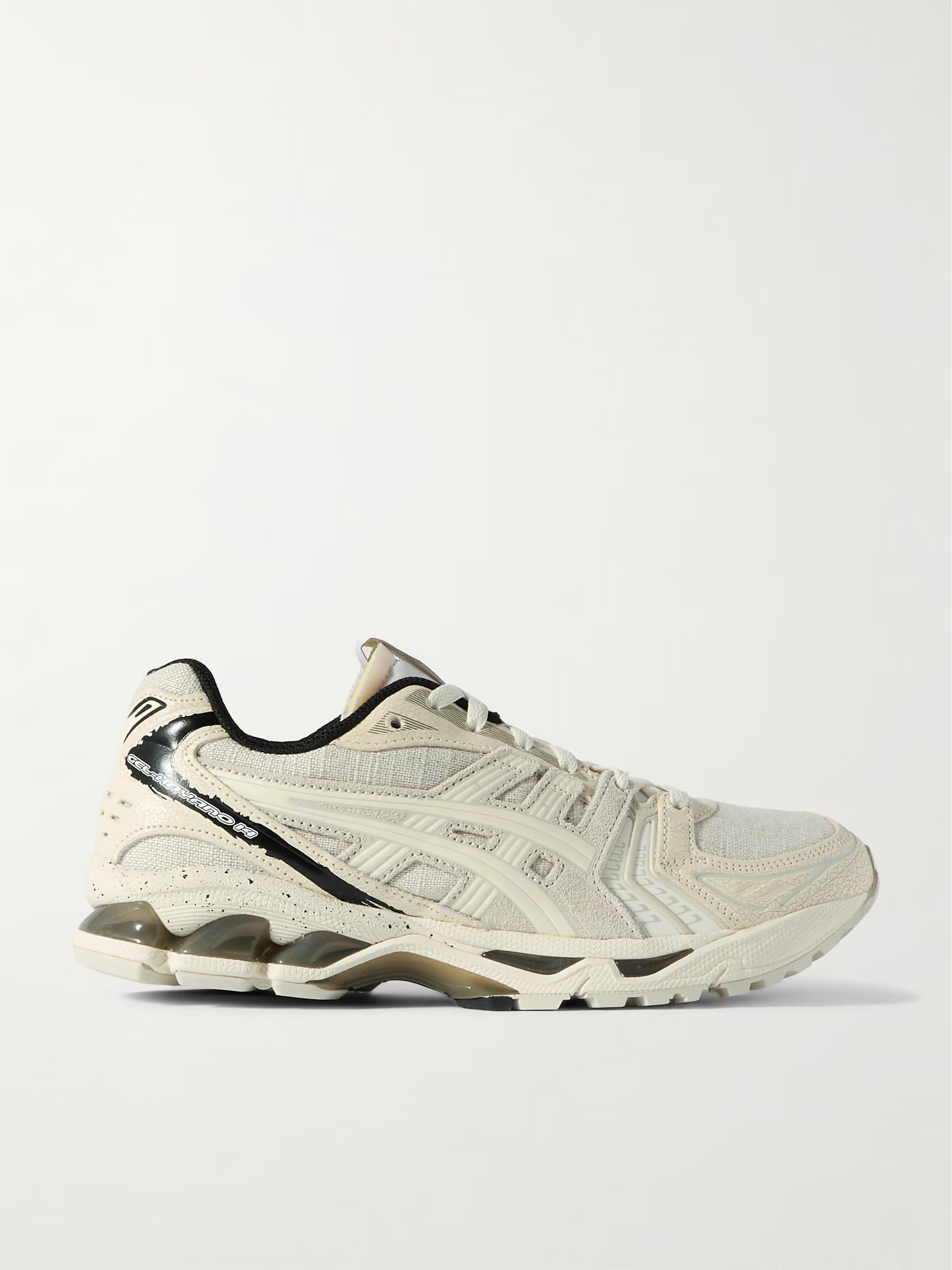 GEL-KAYANO 14 rubber-trimmed canvas and leather sneakers | NET-A-PORTER (UK & EU)