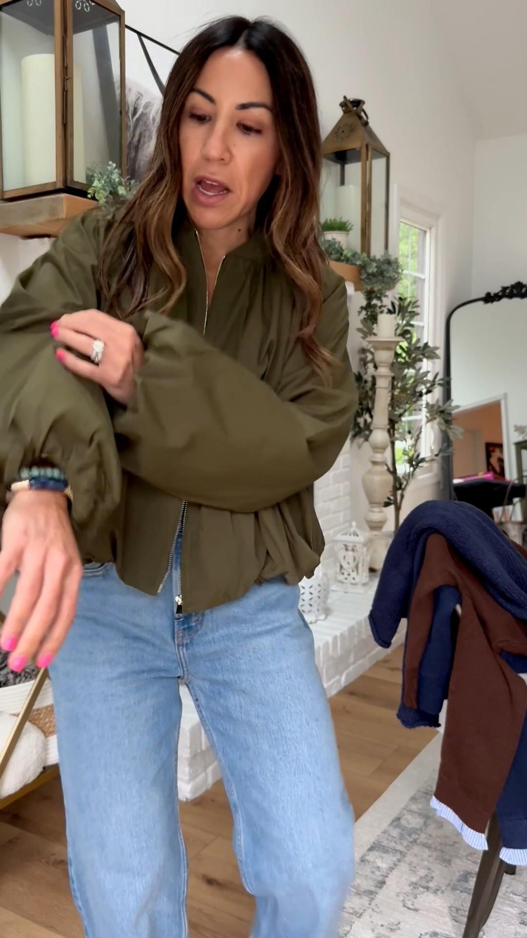 Small fall jacket. Jeans 26 x-short

#LTKOver40 #LTKPetite #LTKSaleAlert