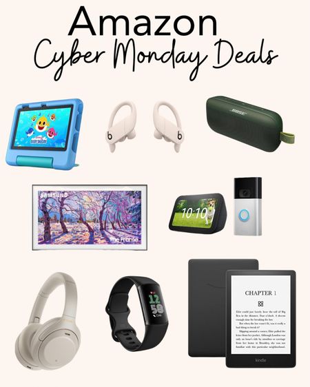 Amazon cyber Monday deals. Frame TV on sale. Kids tablet on sale. Kindle paper white on sale. Sony headphones. Bose Bluetooth speakers. Gifts for him. Gifts for her. 

#LTKHoliday #LTKCyberWeek #LTKGiftGuide