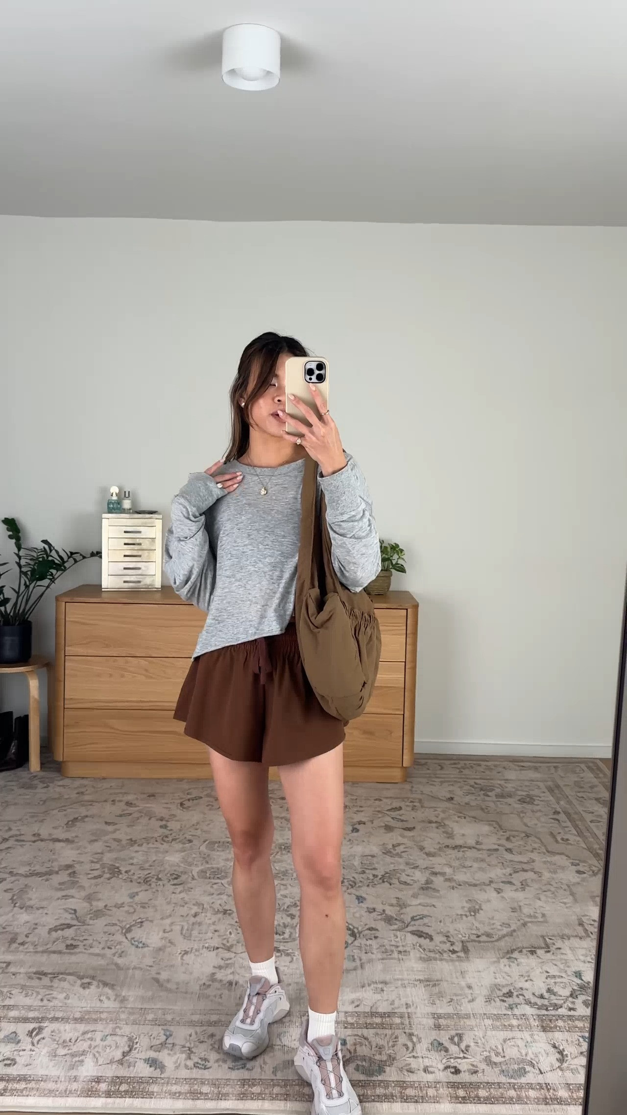 I love that these shorts have a biker short lining!

Sizing info:
-FP Movement On The Go Run Shorts (Size XS in Chocolate) 
-FP Movement My Time Layer Top (Size XS in Heather Grey)

Cute workout clothes, fall workout outfits, pilates outfit, FP Movement, free people workout outfits, travel outfits, airport outfit, outfit of the day, what to pack for vacation, comfy outfit ideas, petite shorts, petite style, petite travel outfits, casual outfit ideas, casual style, mom outfits, mom style, petite activewear, running shorts, petite running outfit, athletic tops, athletic long sleeve, fall running, fall long sleeve,

#LTKfitnessgoals #LTKActive #LTKPetite