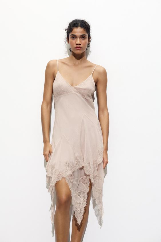 COMBINATION LACE DRESS | Zara US