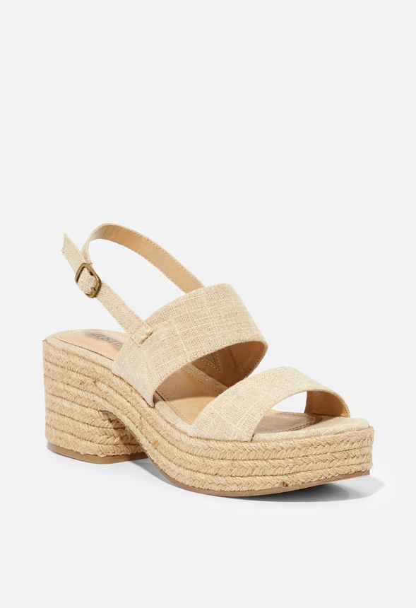 Leah Platform Heeled Sandal | JustFab