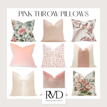 Sharing some of our favorite pink throw pillows just in time for that Valentines day decor update!
.
#shopltk, #shopltkhome, #shoprvd, #throwpillows, #littledesignco, #pink, #red, #pinkandred, #pinkpillows, #preppypillows, #floral, #floralthrowpillows, #redthrowpillows, #valentinesdaydecor

#LTKFind #LTKstyletip #LTKhome