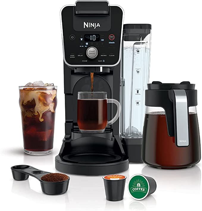 Ninja CFP201 DualBrew System 12-Cup Coffee Maker, Single-Serve for Grounds & K-Cup Pod Compatible... | Amazon (US)