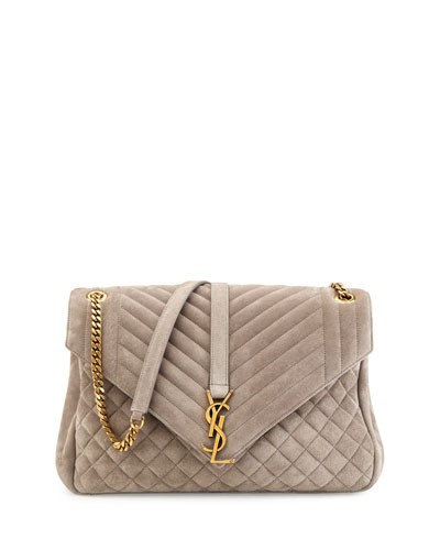 ysl envelope suede grey