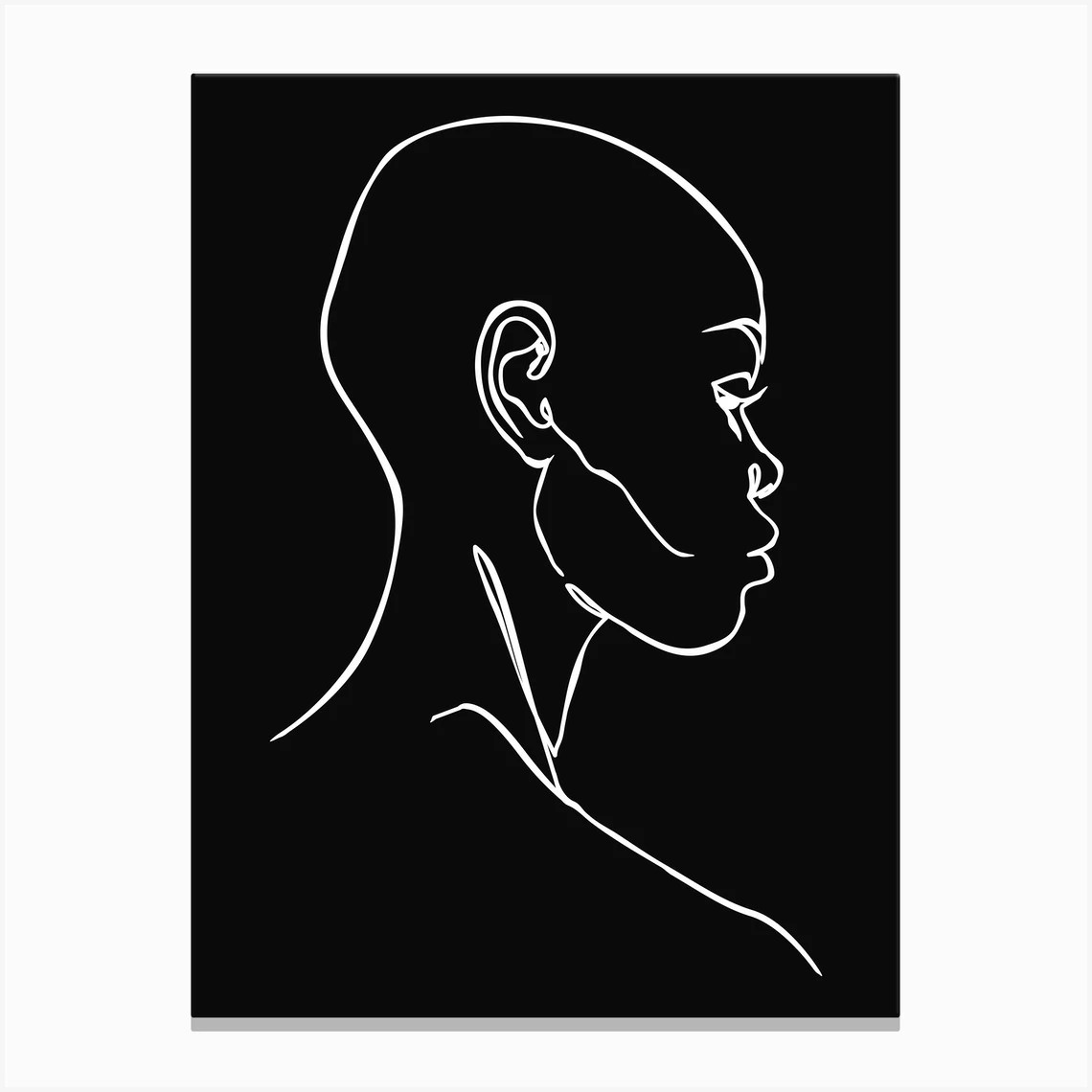 Grace Black Canvas Print | Fy! (UK)