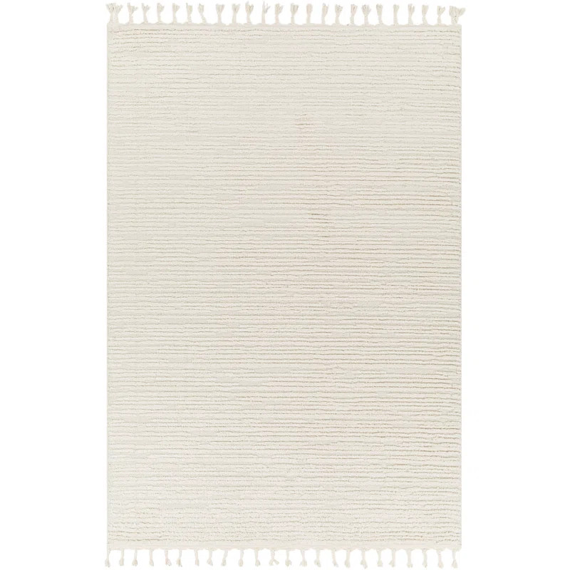 Andres Moroccan Machine Woven Cream Area Rug | Wayfair North America