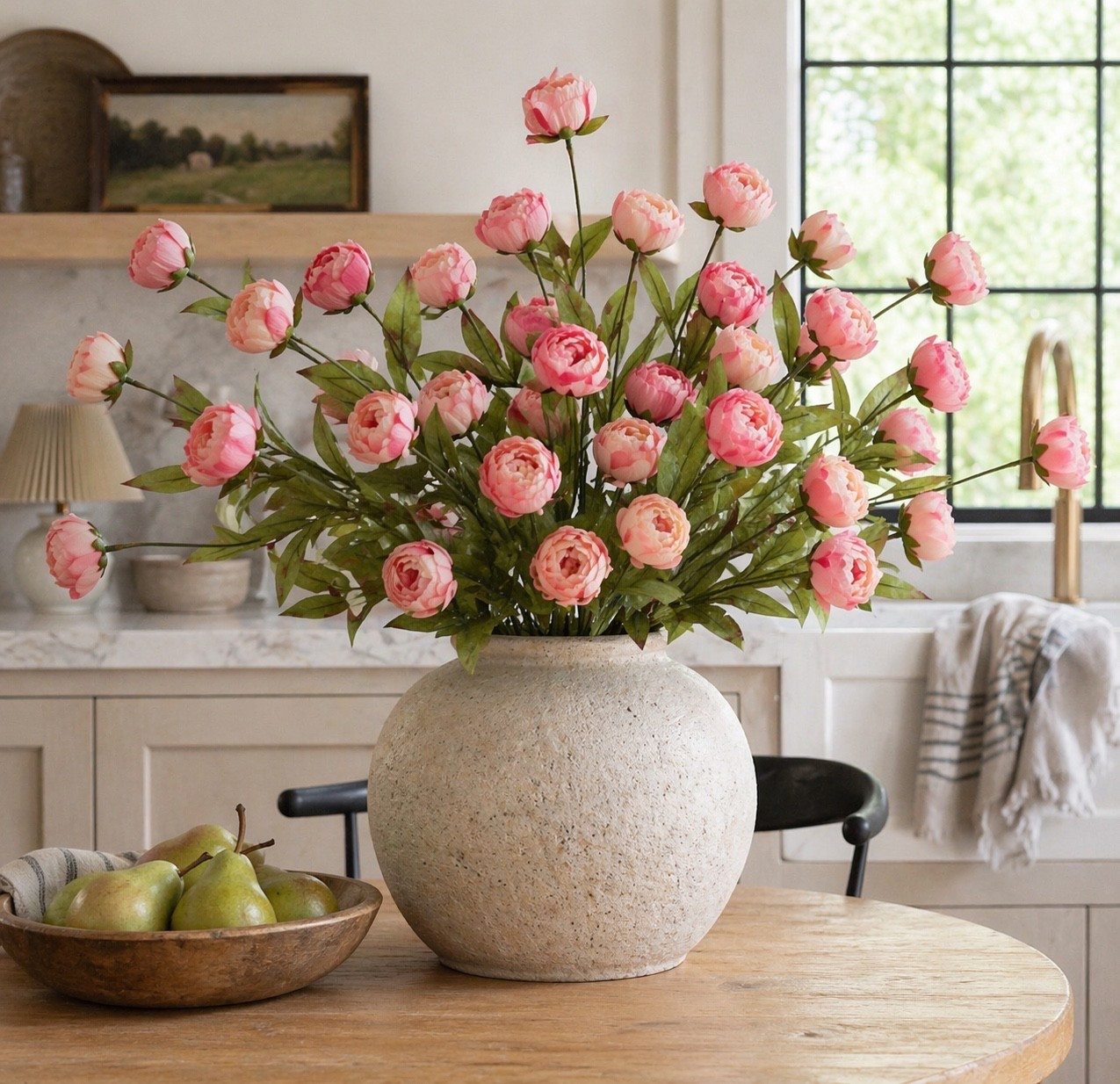 NEW DROP and this color is stunning for spring, summer, and year-round soft styling. These newly released coral Ashland peony stems from Michaels bring the prettiest warm pop of color while still feeling elevated and designer-inspired. The dried-look petals give that boutique faux floral look that makes any arrangement feel custom.

Style 8–12 stems in a large ceramic vase on a kitchen island, dining table, entryway console, bookshelf, or bedroom dresser for an instant refresh. The coral tone pairs beautifully with creams, light woods, brass, sage, and natural textures.

Such a pretty way to add warmth and color without overpowering your space. Michaels florals in the best colors always move fast, so I’d grab them early. Linked in my LTK.

#LTKHome #LTKSeasonal #MichaelsFinds #AshlandDecor #PeonyStems #CoralDecor #NeutralHome #StudioMcGeeStyle #HearthAndHandStyle #TrendyHomeDecorFinds

#LTKSaleAlert #LTKHome