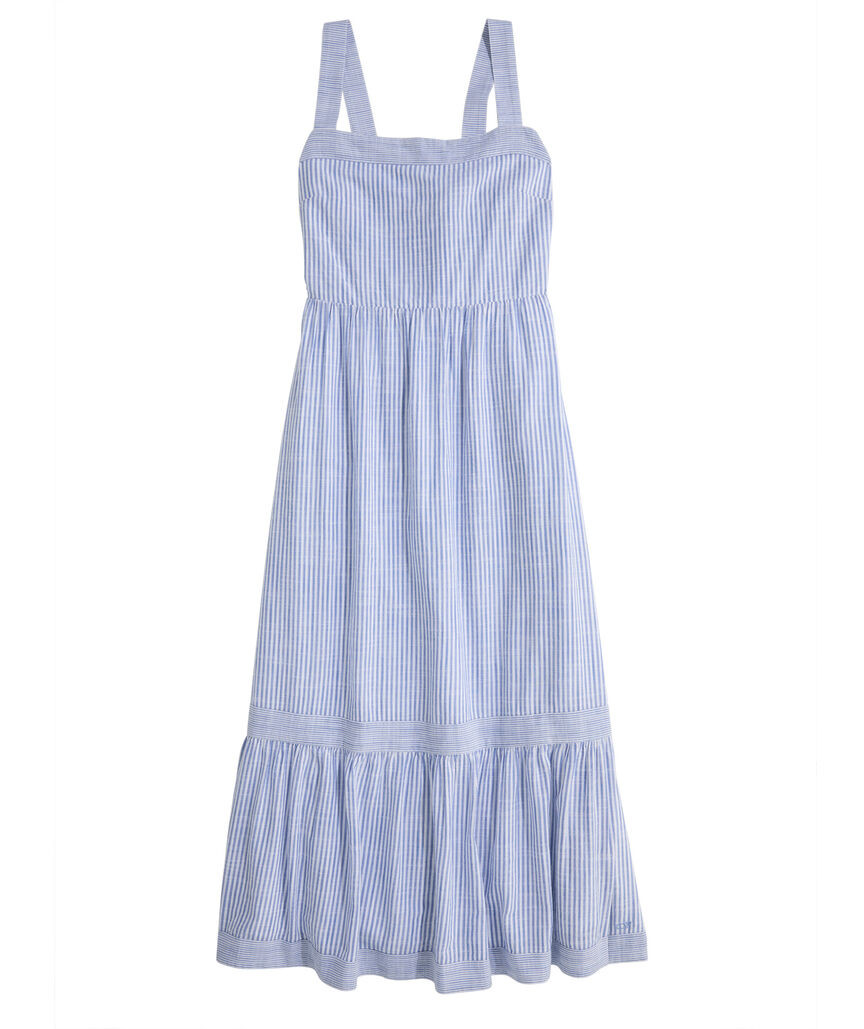 OUTLET Party Stripe Flounce Dress | vineyard vines