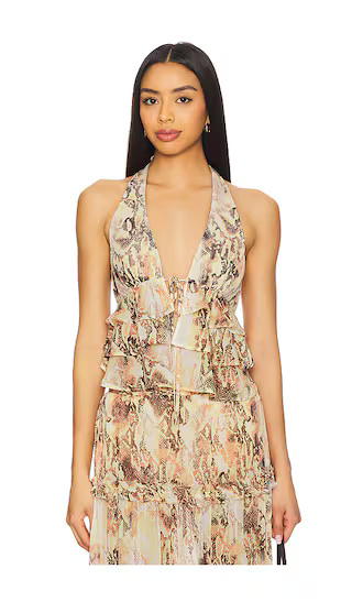 Blythe Top in Shine Snake | Revolve Clothing (Global)