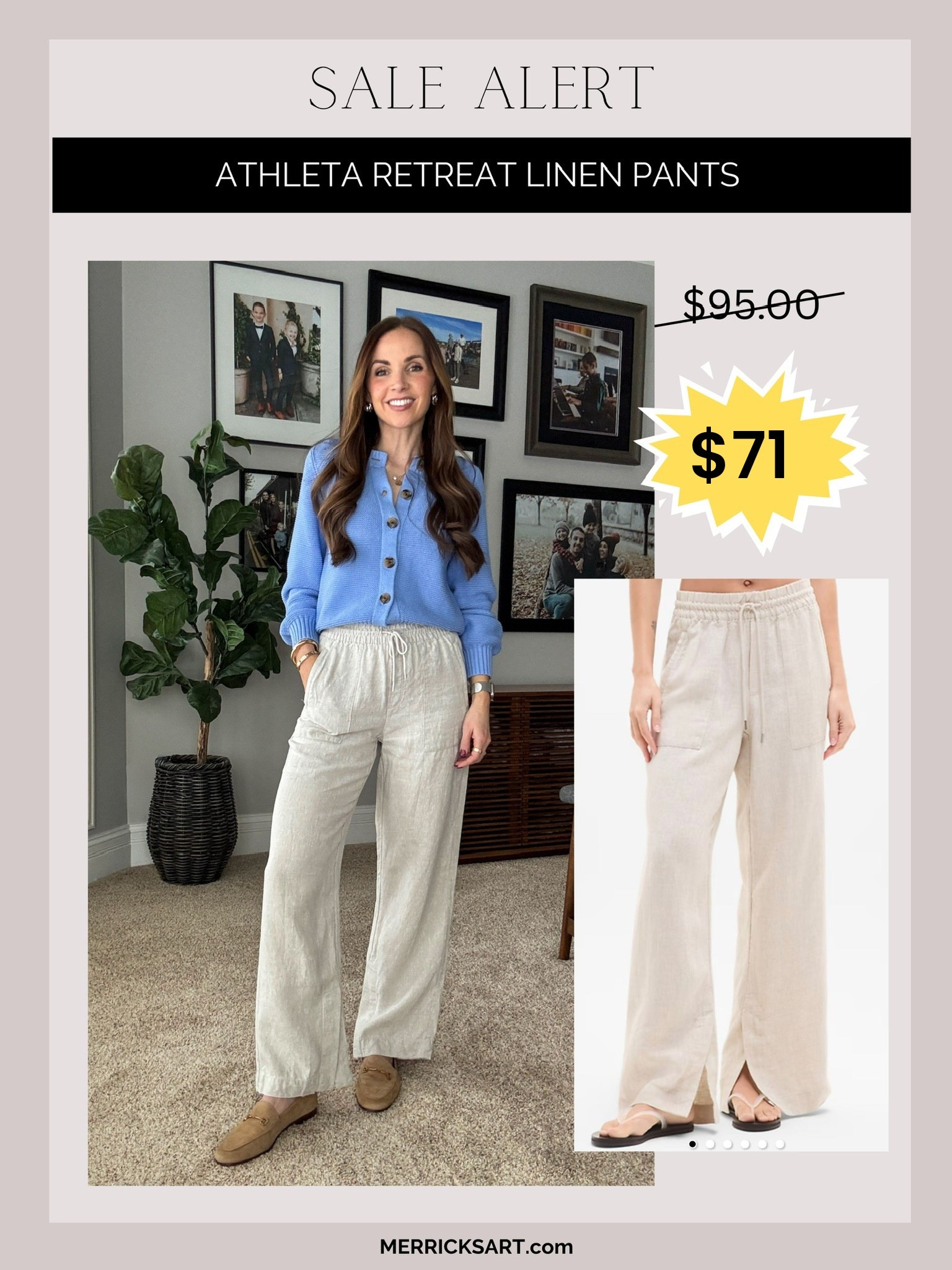 My absolute favorite linen pants are 25% off! I am in a XS regular but they do come in petite and tall sizes. 

#LTKSaleAlert