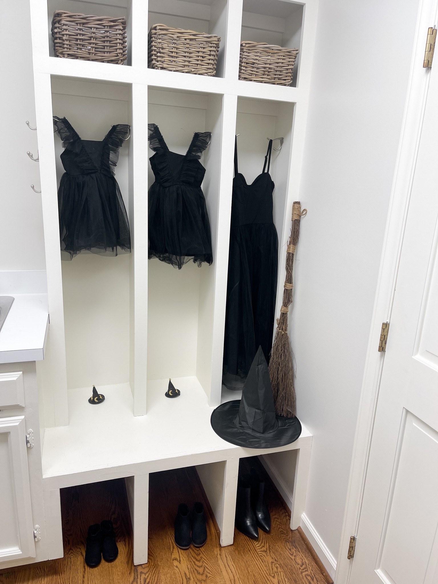 #witchesofinstagram #witches #witch #witchcostume #halloweendecor #halloween #halloweencostume #mudroom #halloweenmudroom #mudroomcubbies 

#LTKHoliday #LTKhome #LTKHalloween