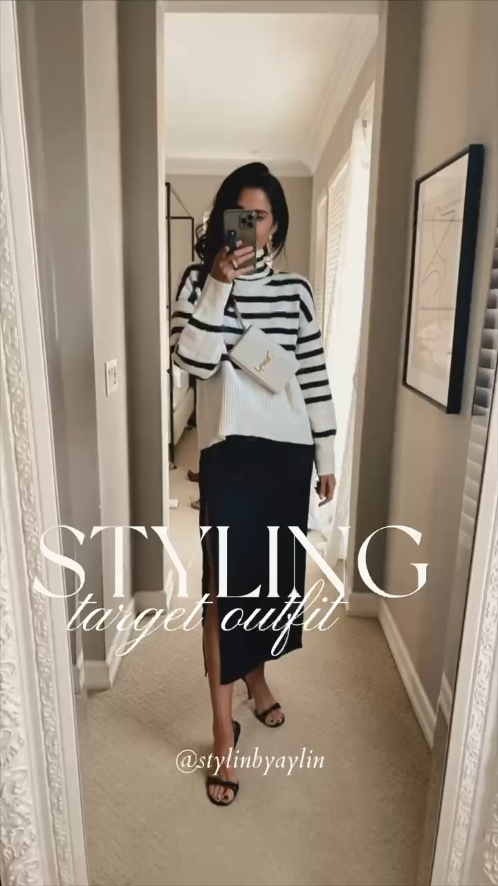 Styling Target outfit T I'm just shy of 5-7" wearing the size small sweater and XS skirt. Target style, target fashion, StylinByAylin

#LTKSeasonal #LTKfindsunder100 #LTKstyletip