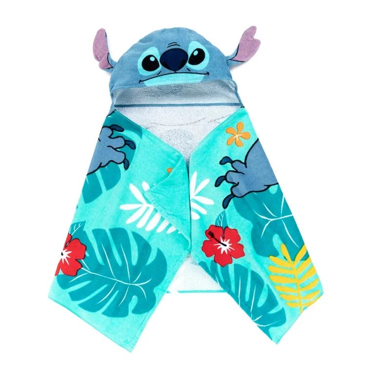 Stitch Kids Cotton Hooded Towel | Walmart (US)