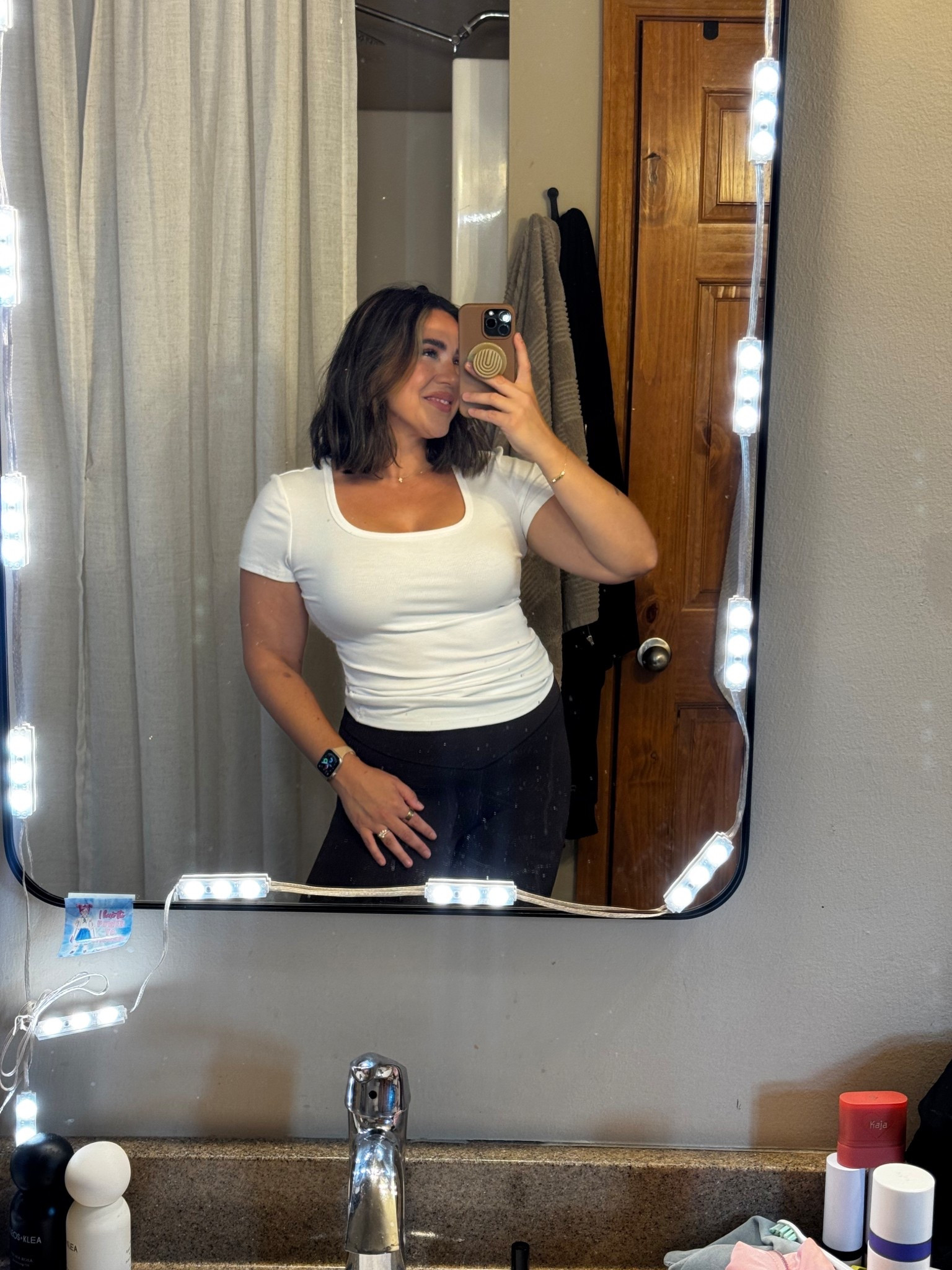 Cozy easy leggings outfit I wore for school pickup today. Size L top, size M bottoms. 

#LTKStyleTip #LTKSeasonal #LTKMidsize