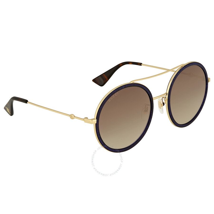 Gucci Round Navy Sparkle Sunglasses | Jomashop.com & JomaDeals.com