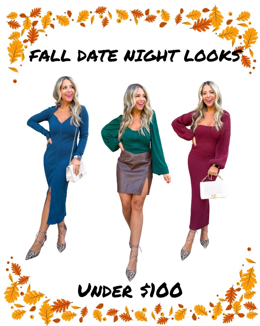 Under $100 petite friendly fall date night looks

#LTKSeasonal #LTKHoliday #LTKFindsUnder100