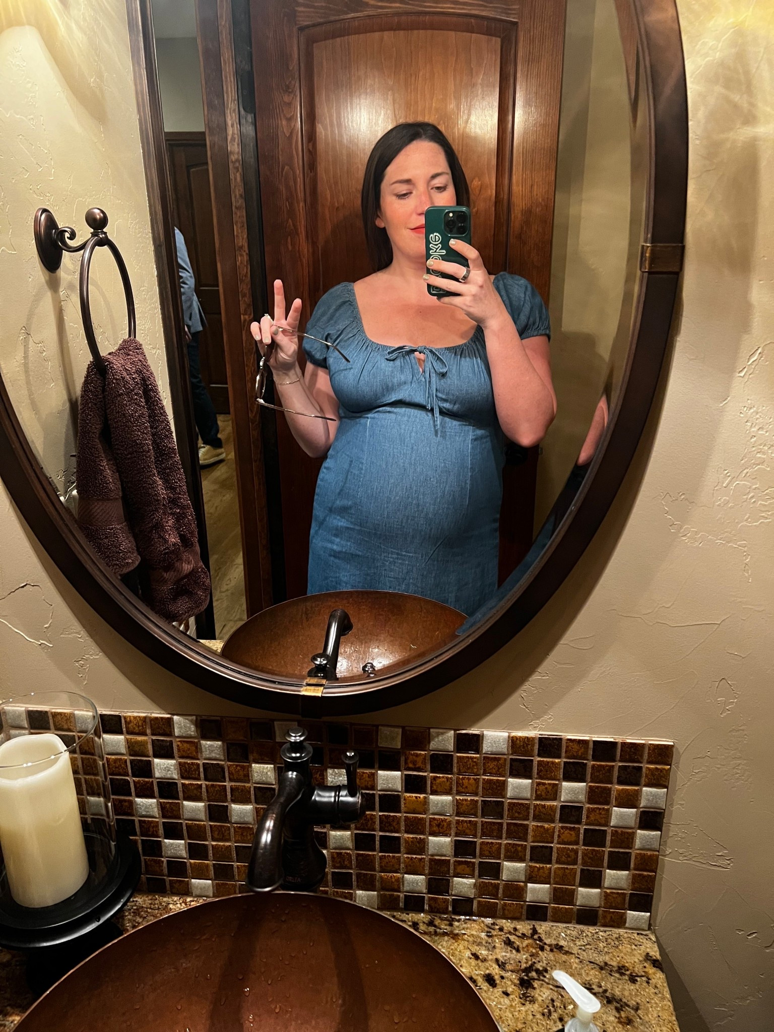 comfortable non maternity dress from old navy with a bump 

#LTKBump #LTKSeasonal #LTKMothersDay