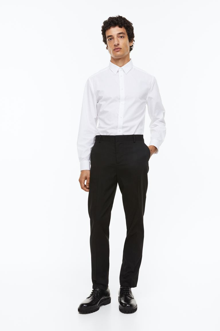 Slim Fit Suit Pants - Black - Men | H&M US | H&M (US + CA)