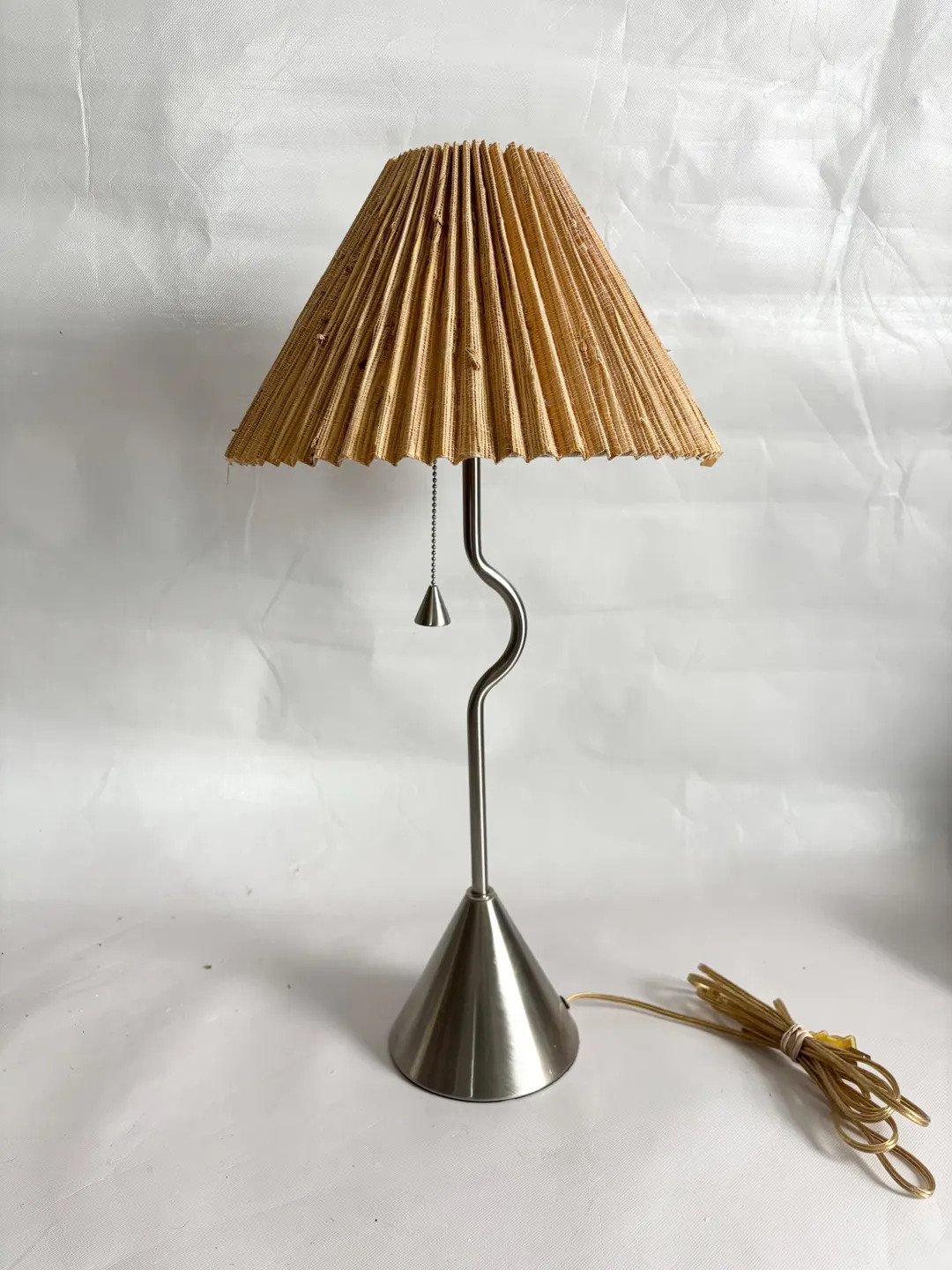 Vintage Postmodern Wavy Chrome Pyramid Geomentric Table Lamp - 20” Base Only - Etsy | Etsy (US)