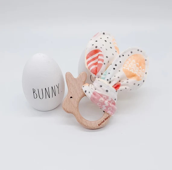 Easter Teething Ring Baby Easter Basket Baby Gift Easter | Etsy | Etsy (US)