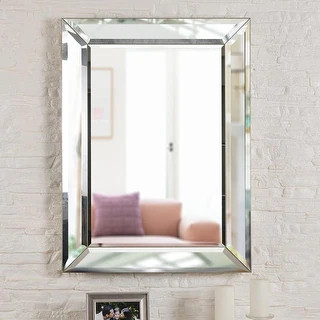 Nolan 40-inch Rectangular Beveled Wall Mirror - 30"x 40" | Bed Bath & Beyond