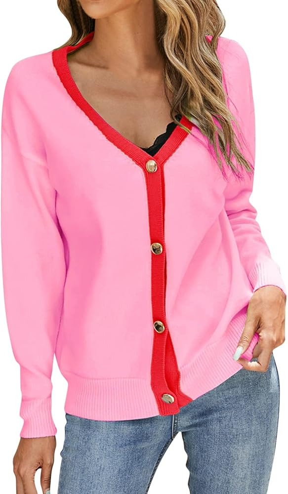 8QIDA Thin Cardigan for Women Mid-Length Coat Knitted Sweaters Large Size Floral Sleeve Print Tha... | Amazon (CA)