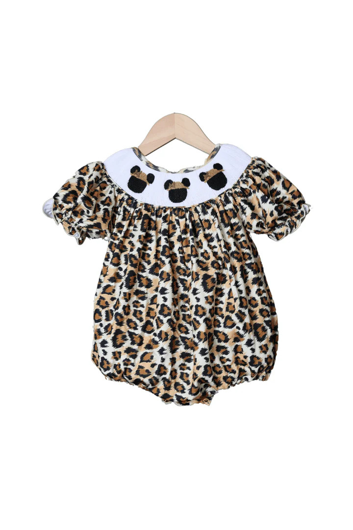 Smocked Leopard Safari Mouse Bubble | The Smocked Flamingo