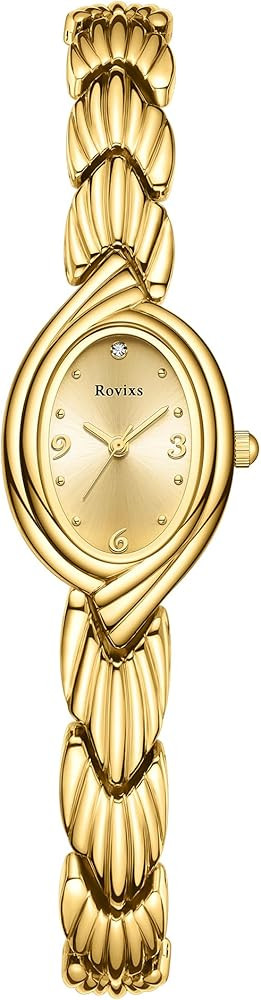 Small Bracelet Watches Vintage Easy Read Ladies Quartz Wrist Watches Adjustable Strap with Tool | Amazon (US)