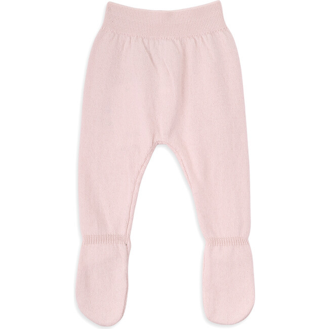 Knot | Newborn Cotton Knit Pants, (Pink, Size New Born) | Cashmere | Maisonette | Maisonette
