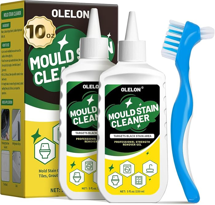 2 Pack Mo-ld Stain Remover Gel Grout Cleaner for Washing Machine Cleaner Shower Bathroom Seal and... | Amazon (US)
