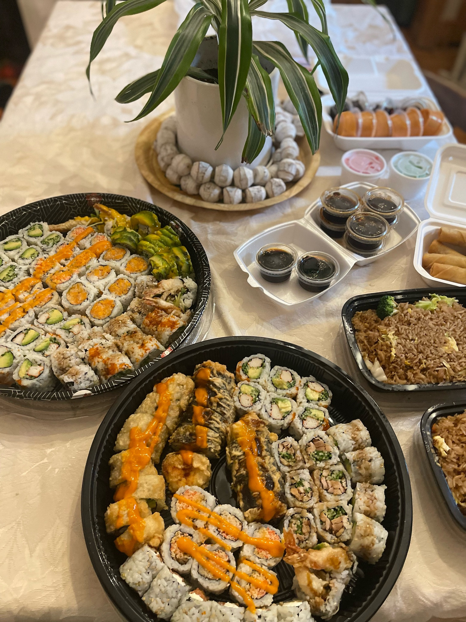 Sushi night on the with the cutest table accessories #food 

#LTKU #LTKfamily