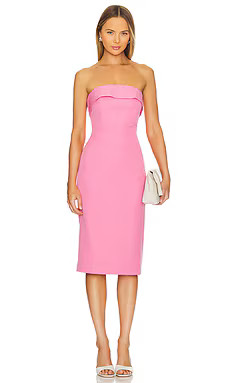 Bardot Georgia Dress in Candy Pink from Revolve.com | Revolve Clothing (Global)