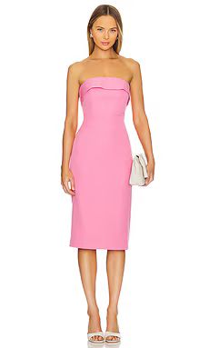 Bardot Georgia Dress in Candy Pink from Revolve.com | Revolve Clothing (Global)