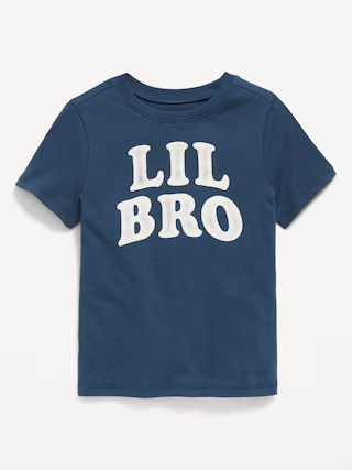 Short-Sleeve &quot;Lil Bro&quot; Graphic T-Shirt for Toddler Boys | Old Navy (US)