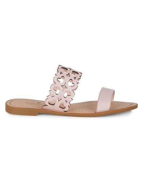 Ambrosia Flat Cutout Leather Sandals | Saks Fifth Avenue OFF 5TH