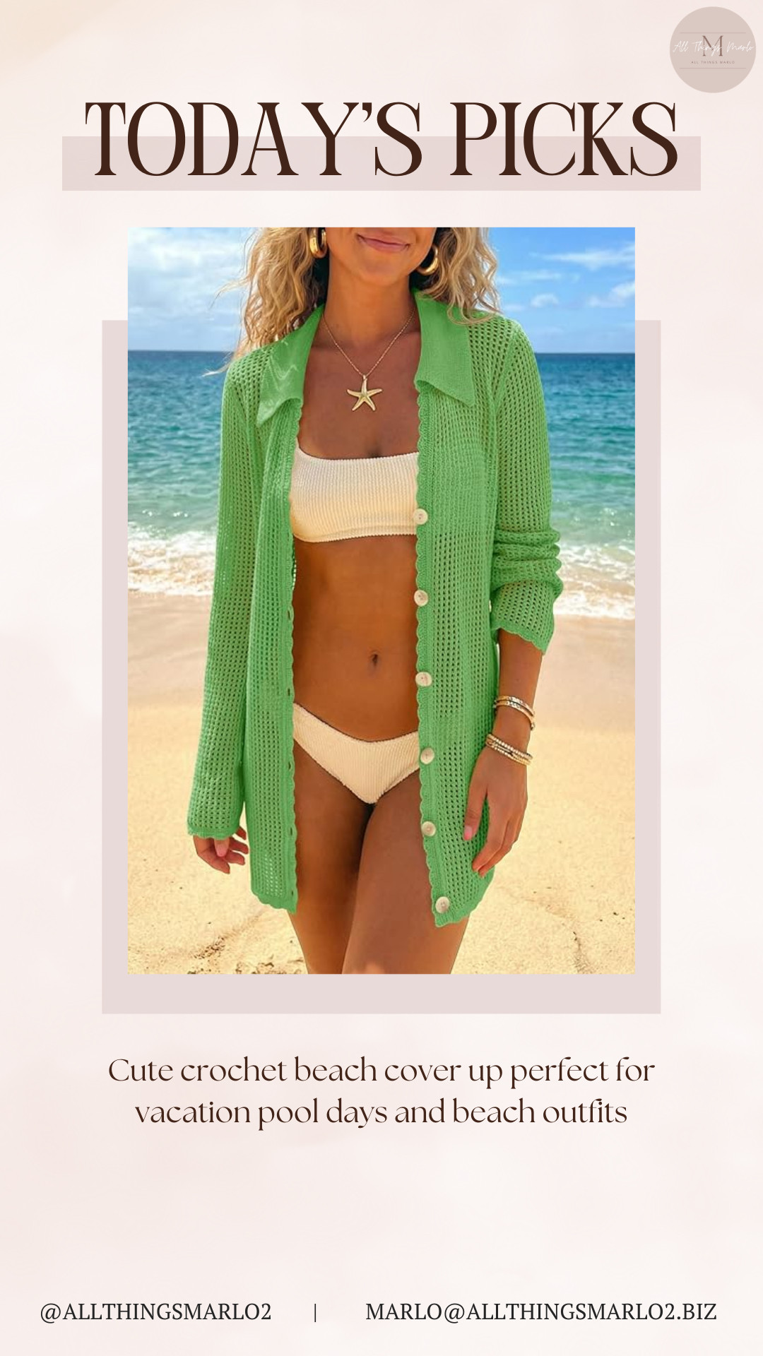 Cute crochet beach cover up perfect for vacation pool days and beach outfits 

 #LTKSeasonal #LTKSwim #LTKTravel