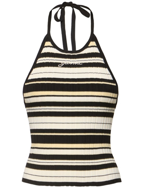 Future viscose blend rib halter neck top | Luisaviaroma