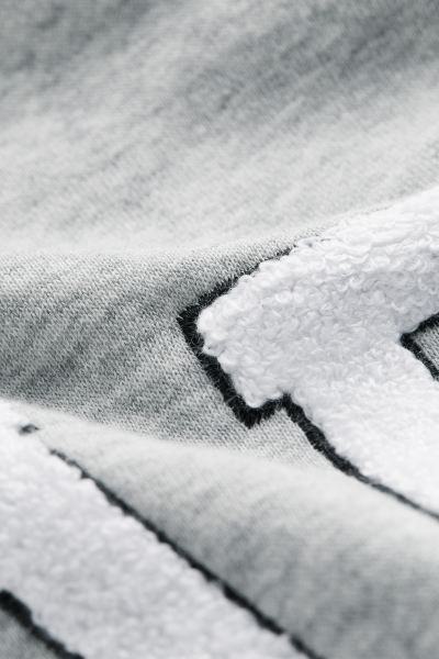 Printed Sweatshirt - Light gray melange/Paris - Ladies | H&M US | H&M (US + CA)