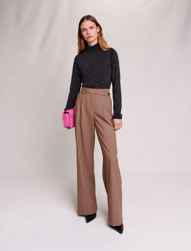 Wide-leg trousers | Maje US