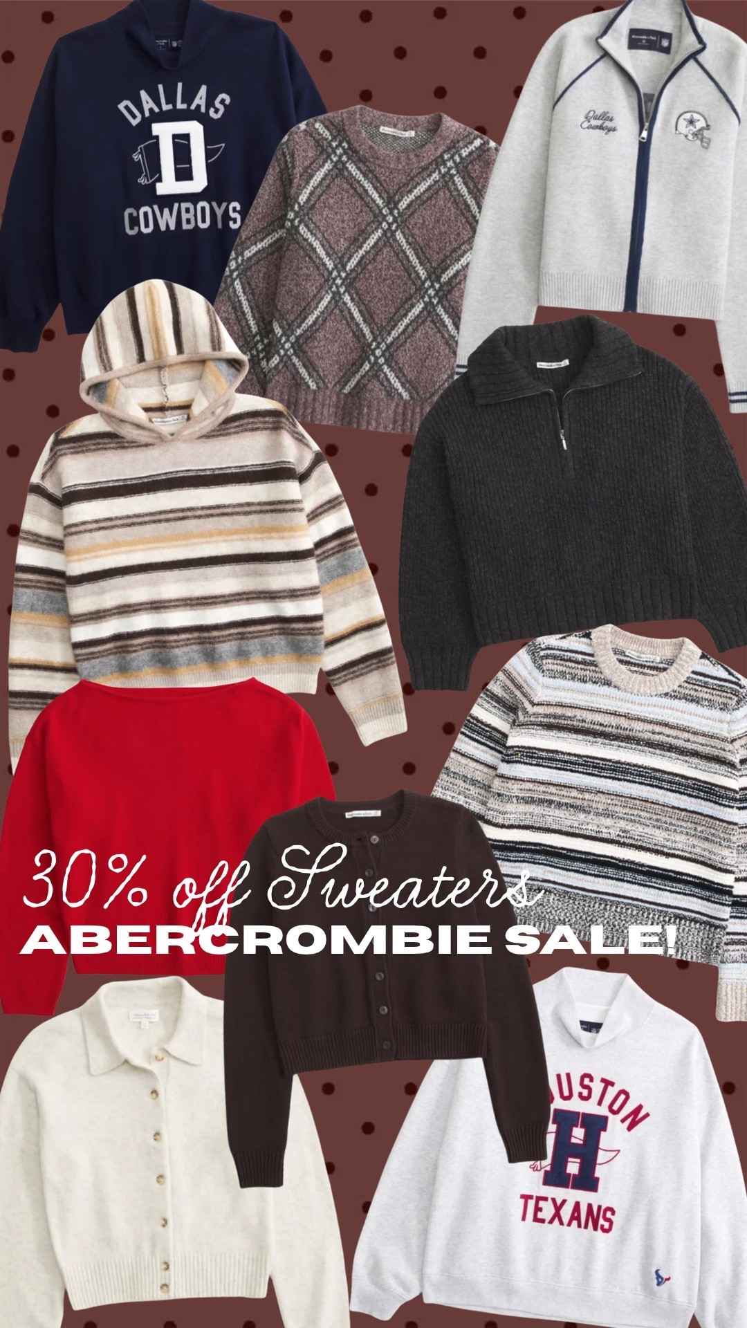 30% off some of my fave sweaters! The quality is unbeatable & they won’t shrink or pill wash after wash. 

Dressupbuttercup.com #dressupbuttercup #dederaad