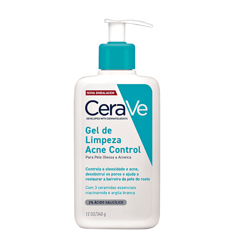 CeraVe Acne Control
             - Gel de Limpeza Facial 340g | Beleza Na Web (BR)