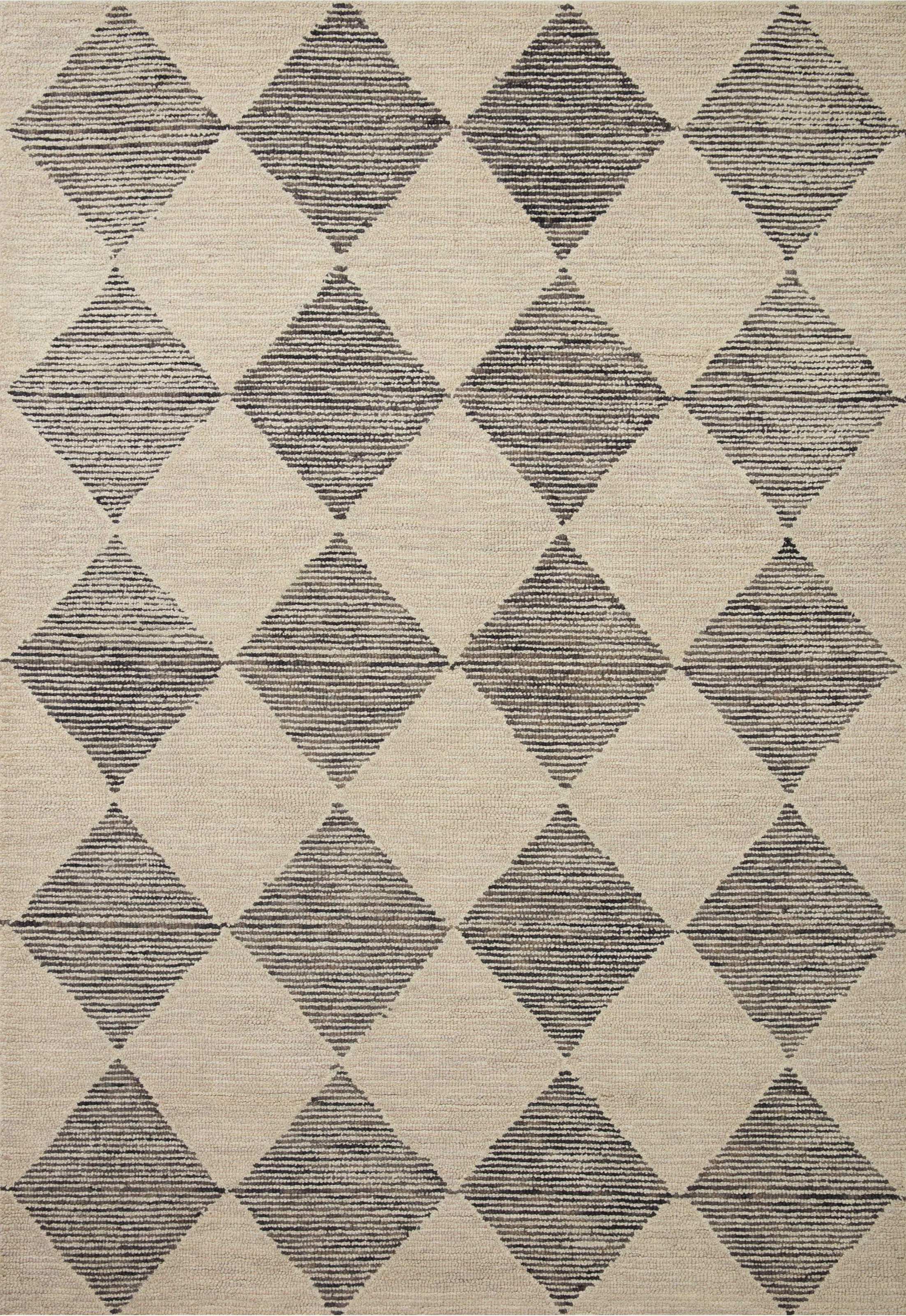 Chris Loves Julia x Loloi Francis Wool Beige / Charcoal Rug | Wayfair North America